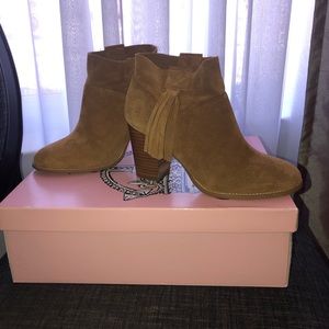 Suede brown booties